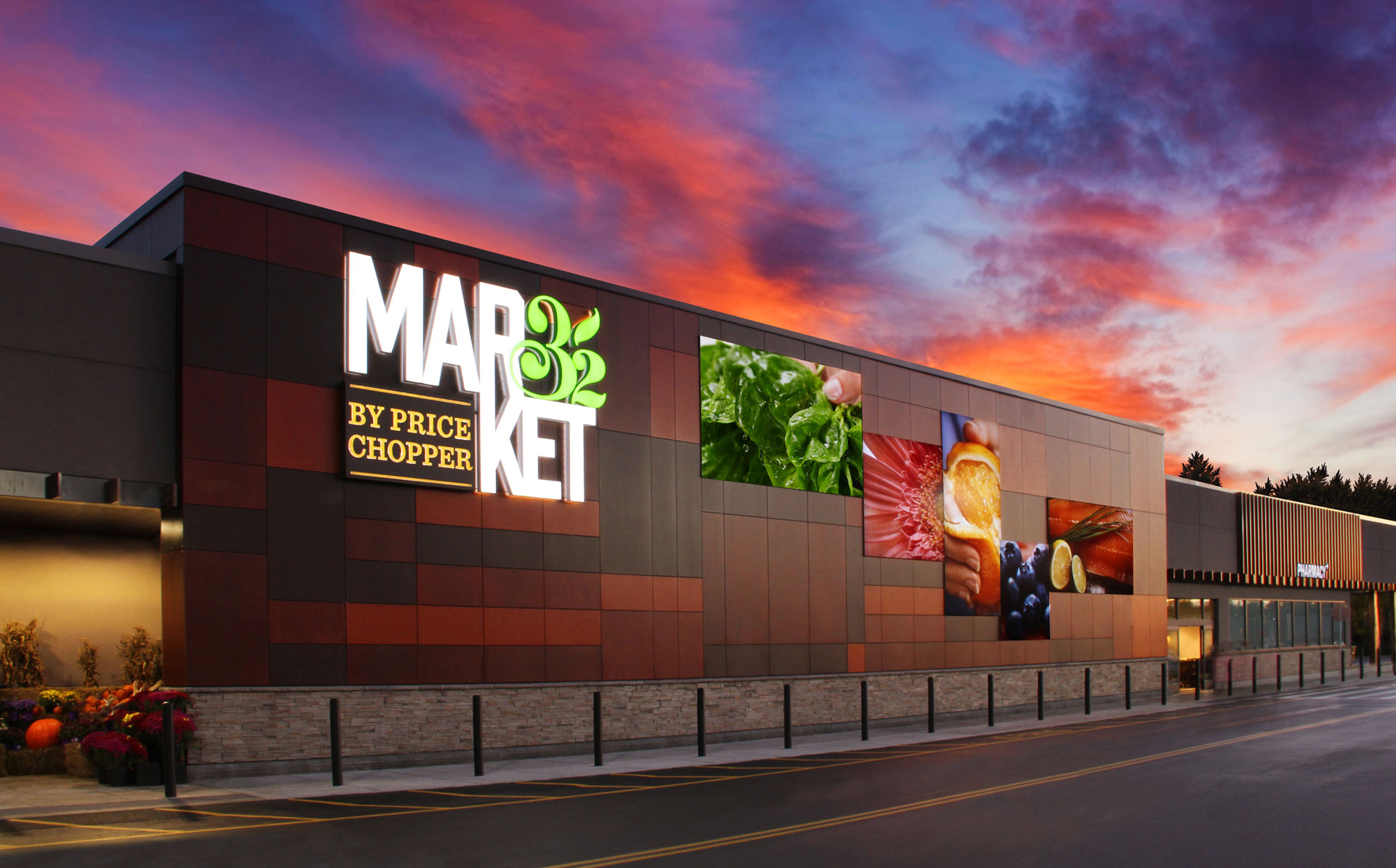 Exterior market store