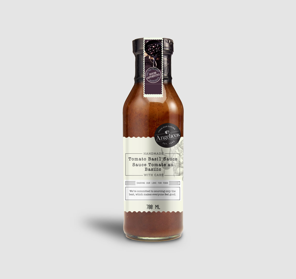 sauce bottle packaging design