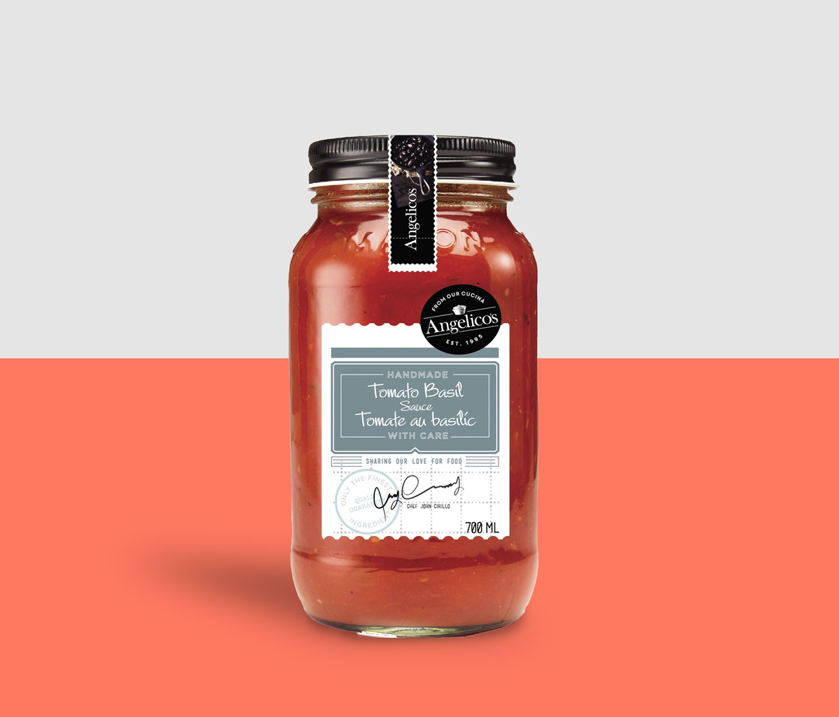 pasta sauce packaging design