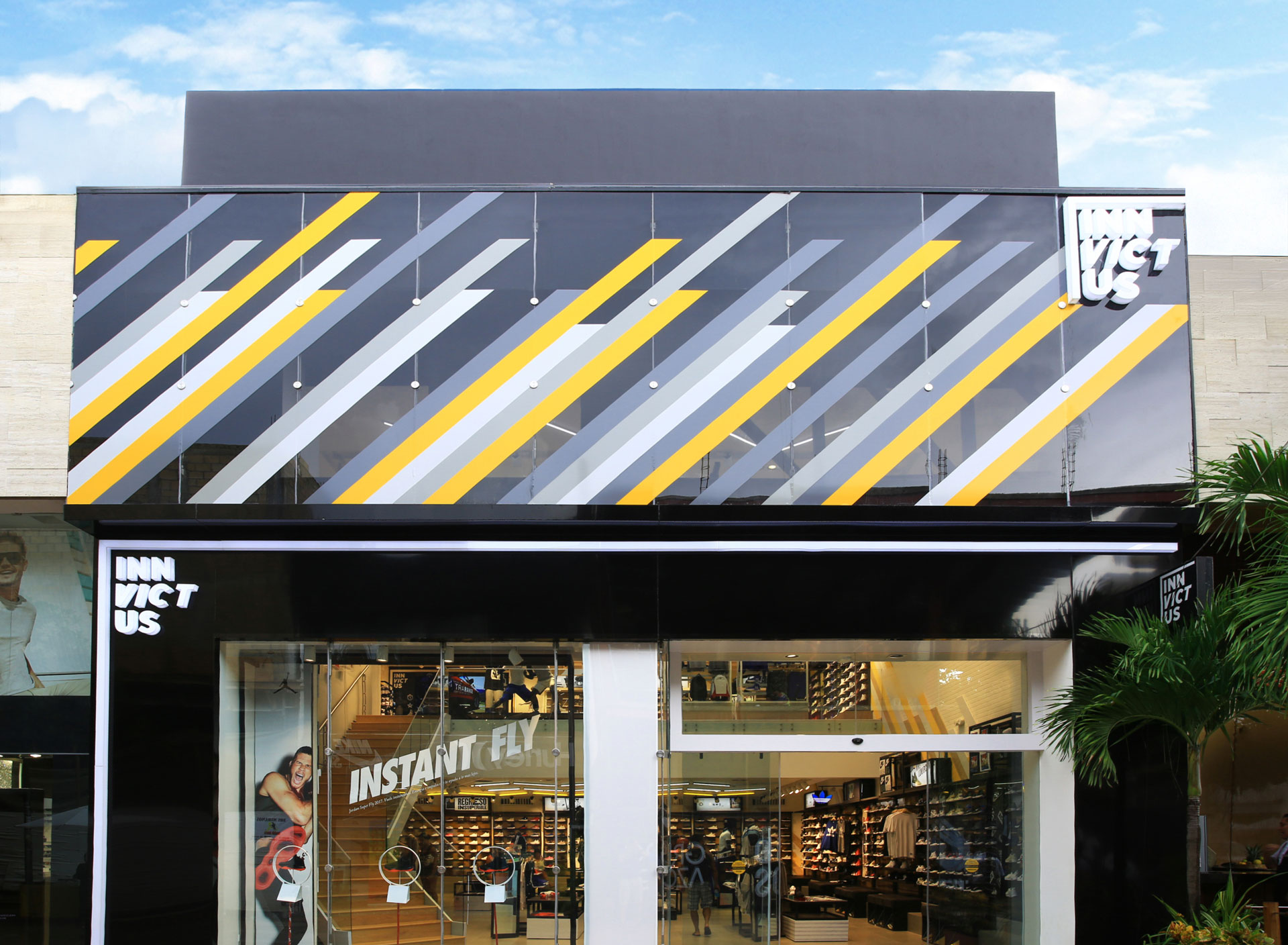 sports apparel store exterior