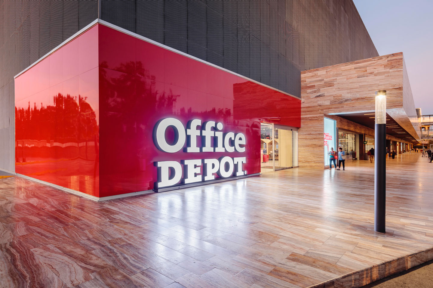 Exterior signage of Office Depot